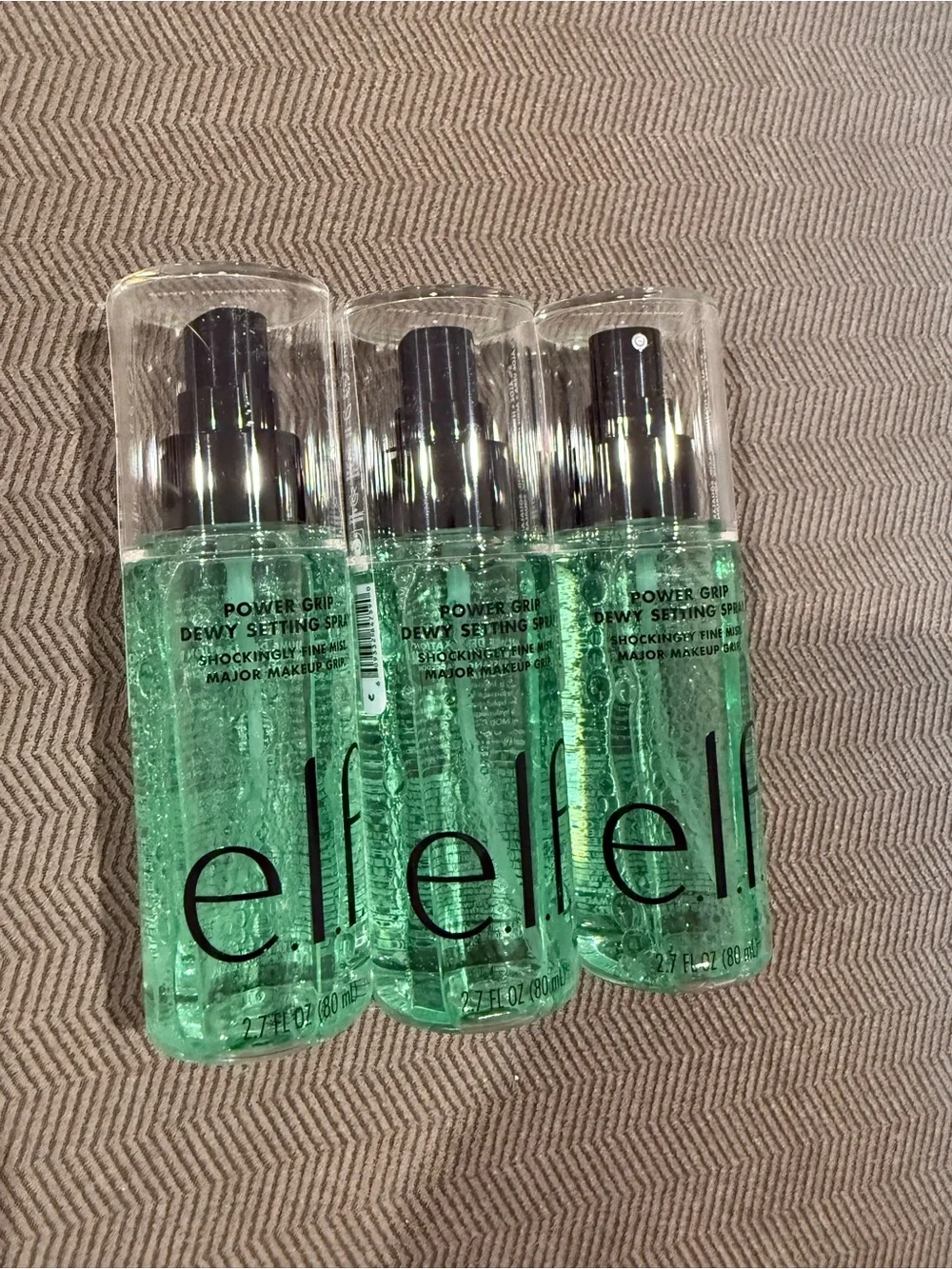 e.l.f. Cosmetics Power Grip Dewy Setting Spray Bundle of 3 Brand New